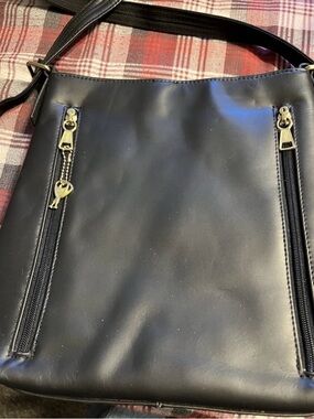 Roma Leather Concealed Carry Gun Purse Concealment Bag Locking Zipper